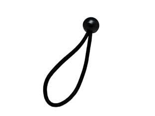 ELASTICO FISSAGGIO CON PALLINA PZ.8  elastico ø mm.4  pallina ø mm.25    ALTE