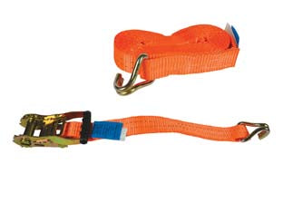 CINGHIA MM.35 CON FIBBIA DI ANCORAGGIO E CRICCHETTO ART.8181  mt.6    ROBUR