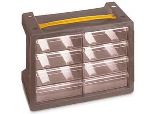 CASSETTIERA PORTAMINUTERIE POKER 8 CON MANIGLIA  mm.279x150x195h.    TERRY