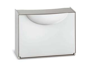 SCARPIERA COMPONIBILE HARMONY BIANCA/GRIGIA  mm.510x190x390h., colore bianco/grigio    TERRY