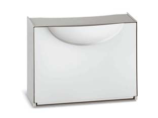 SCARPIERA COMPONIBILE HARMONY BIANCA/GRIGIA  mm.510x190x390h., colore bianco/grigio    TERRY