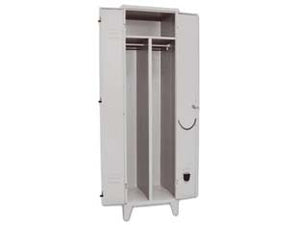 ARMADIO SPOGLIATOIO SPORCO/PULITO A DUE ANTE MONTATO  cm.50x50x180h.    PROMETAL