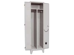 ARMADIO SPOGLIATOIO SPORCO/PULITO A DUE ANTE MONTATO  cm.50x50x180h.    PROMETAL