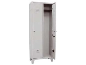ARMADIO SPOGLIATOIO A DUE POSTI MONTATO  cm.66x33x180h.    PROMETAL