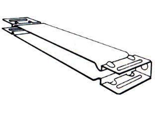 TRAVERSINO PER SCAFFALE A GANCIO- - mm.500 - 2 pezzi PROMETAL