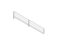 DIVISORIO RETTANGOLARE IN FILO CROMATO  mm.380 l.x80 h.