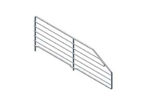 DIVISORIO TRAPEZOIDALE IN FILO CROMATO  mm.500 l.x160/80 h.