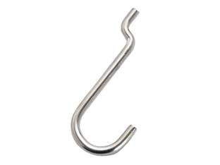 GANCI PER PANNELLI FORATI N.4- - mm.22x53 - 200 pezzi