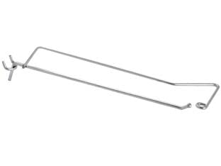 GANCI  A 1 FILO CON PORTAPREZZI PER PANNELLI FORATI- - ø mm.3,8x5x300 l. - 20 pezzi