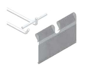 TARGHETTA PORTAPREZZO PER GANCI BARRE UNIVERSALI- - mm.75x40 - 100 pezzi