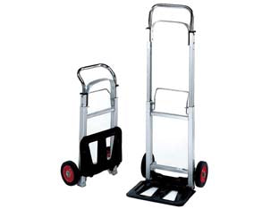 CARRELLO PORTACASSE TELESCOPICO IN ALLUMINIO PORTATA KG.90    ALTE