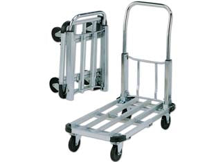CARRELLO PORTATUTTO A 4 RUOTE PIEGHEVOLE ALLUM./ACCIAIO PORTATA KG.150    ALTE