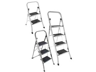 SCALA SGABELLO FACTOTUM IN ALLUMINIO  3 gradini    COLOMBO
