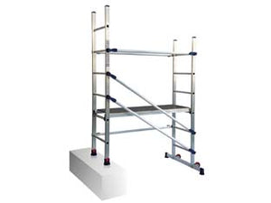 TRABATTELLO P6 IN ALLUMINIO  cm.146x89x189h., piano lavoro cm.90h., Kg.14,6    FACAL