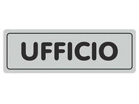 TARGHETTA ADESIVA UFFICIO- - cm.15X5h. - 10 pezzi