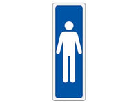 TARGHETTA ADESIVA FIGURA UOMO- - cm.5X15h. - 10 pezzi