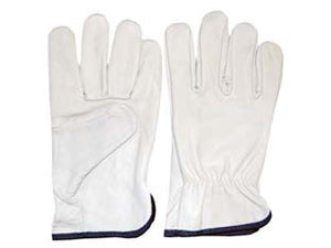 GUANTI DA LAVORO IN PELLE BOVINA BIANCO- - tg.8 - 12 paio EXCEL