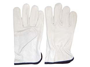 GUANTI DA LAVORO IN PELLE BOVINA BIANCO- - tg.11 - 12 paio EXCEL