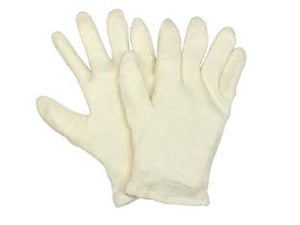 GUANTI IN COTONE ORLATO- - tg.S misura 7 - 12 paio