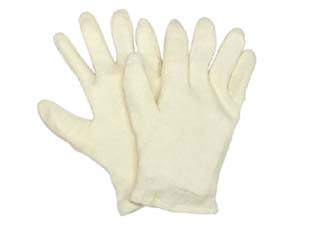 GUANTI IN COTONE ORLATO- - tg.S misura 7 - 12 paio