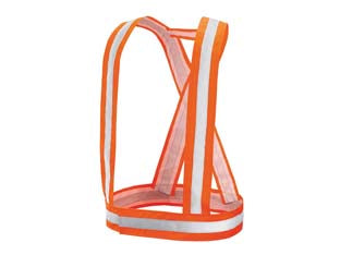 BRETELLE ALTA VISIBILITA'  arancio, taglia unica