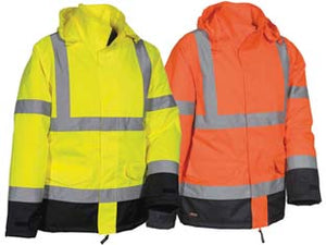 GIACCA IMBOTTITA NAMSOS AD ALTA VISIBILITA'  tg.S  giallo fluo/navy    COFRA