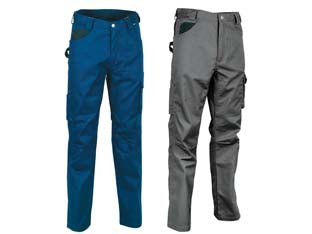 PANTALONE DRILL IN COTONE E POLIESTERE RIGHT FIT  tg.44  navy/nero    COFRA
