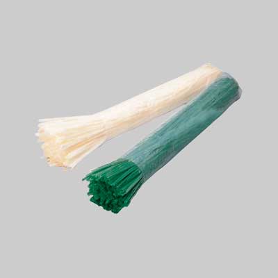 RAFIA SINTETICA A SPEZZONI 200 gr - colore bianca - 15 kg