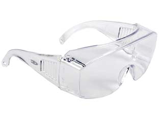 OCCHIALI DI PROTEZIONE OVERCARE IN POLICARBONATO INCOLORE - 10 pezzi COFRA