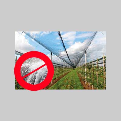 RETE ANTIGRANDINE IDEAL STAR rotolo 4x100 mt (piegato 2 mt) - colore verde - IDEAL STAR