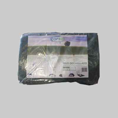TELO OCCHIELLATO IN PVC 4x6 mt