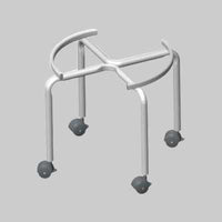 SUPPORTO PER FUSTINO OLIO CON RUOTE per 30/50 lt