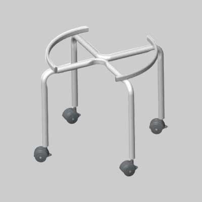 SUPPORTO PER FUSTINO OLIO CON RUOTE per 30/50 lt