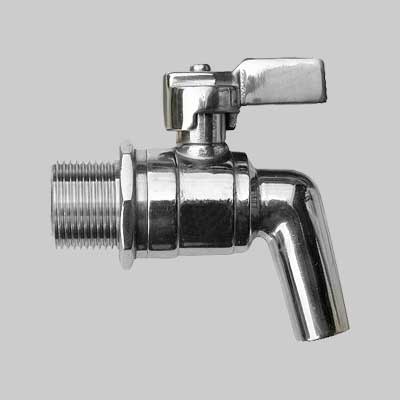 RUBINETTO INOX A SFERA PER CONTENITORE 1