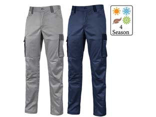 PANTALONE CARGO CRAZY IN TC STRETCH SLIM FIT  tg.XL  stone grey    UPOWER