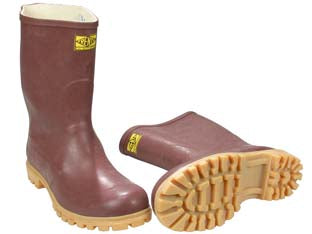 STIVALI IN GOMMA A TRONCHETTO CARRARMATO MARRONE- - n°40 - 1 paio TRENTO