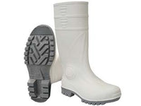 STIVALI DI SICUREZZA IN PVC BIANCO EN 345- - n°46 - colore della suola grigio - 1 paio