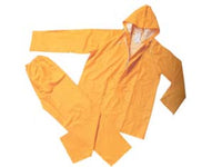 IMPERMEABILE GIACCA/PANTALONE IN PVC BISPALMATO PLP GIALLO  tg. XXL    EXCEL