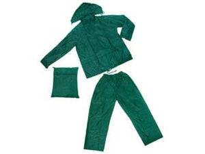 IMPERMEABILE GIACCA/PANTALONE IN NYLON VERDE  tg. XL    EXCEL