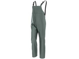 IMPERMEABILE PANTALONE CON PETTORINA IN POLIURETANO VERDE  tg.L colore verde