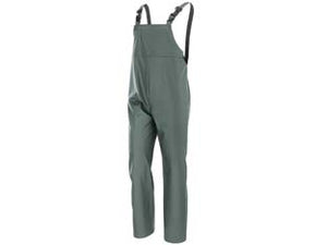 IMPERMEABILE PANTALONE CON PETTORINA IN POLIURETANO VERDE  tg.XL colore verde