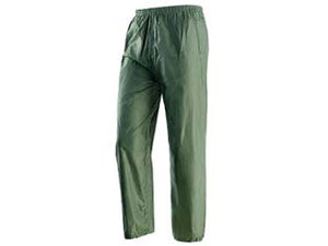 IMPERMEABILE PANTALONE IN NYLON SPALMATO IN PVC VERDE  tg.XXXL
