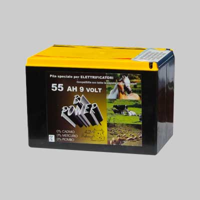 BATTERIA A SECCO PER ELETTRIFICATORI 9V - 90 Ah - durata 10000 ore