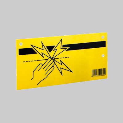 TABELLA DI AVVISO PER RECINTI ELETTRICI 25x13 cm