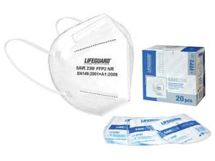 MASCHERINE PROTETTIVE CLASSE FFP2 MODELLO KN95- - colore bianco - 20 pezzi
