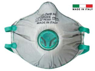MASCHERINE CON VALVOLA FFP3 SERIE BLS ZER0 IMBUSTATA SINGOLARMENTE- - Zer0 30 - 10 pezzi BLS