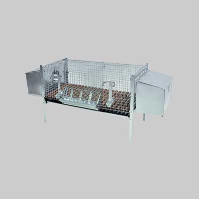 GABBIA PER CONIGLI DUE FATTRICI cm 100x50x70h