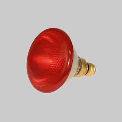 LAMPADA INFRAROSSI PER RIFLETTORE 150 Watt - Col. Rosso