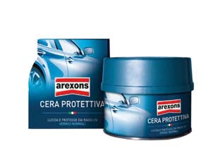 CERA PROTETTIVA PER AUTO- - ml.250 in barattolo con spugna (8270) - 2 pezzi AREXONS