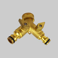 PRESA RUBINETTO DOPPIA USCITA IN OTTONE CON INNESTI RAPIDI IDEAL STAR - IDEAL STAR